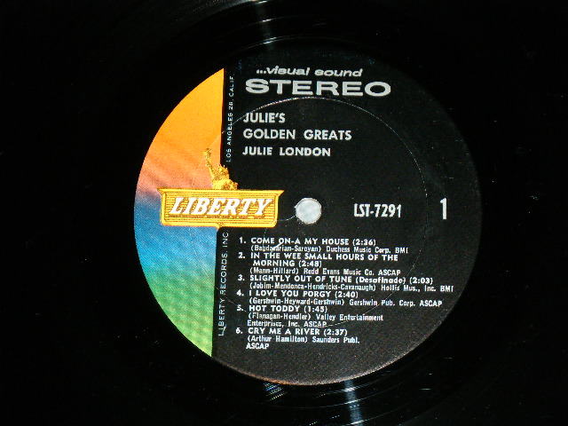 画像: JULIE LONDON - JULIE'S GOLDEN GREATS ( BLACK JACKET 1st PRESS  ) / 1963 US AMERICA ORIGINAL STEREO Used LP