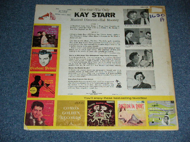 画像: KAY STARR - THE ONE-THE ONLY  ( Ex/Ex+ )  / 1959 US AMERICA ORIGINAL MONO Used LP