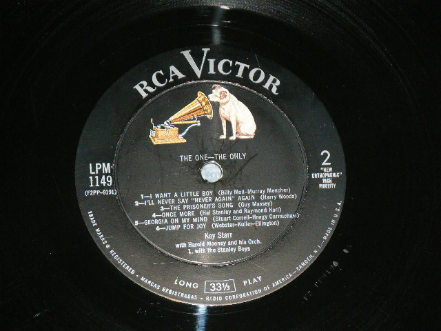 画像: KAY STARR - THE ONE-THE ONLY  ( Ex/Ex+ )  / 1959 US AMERICA ORIGINAL MONO Used LP