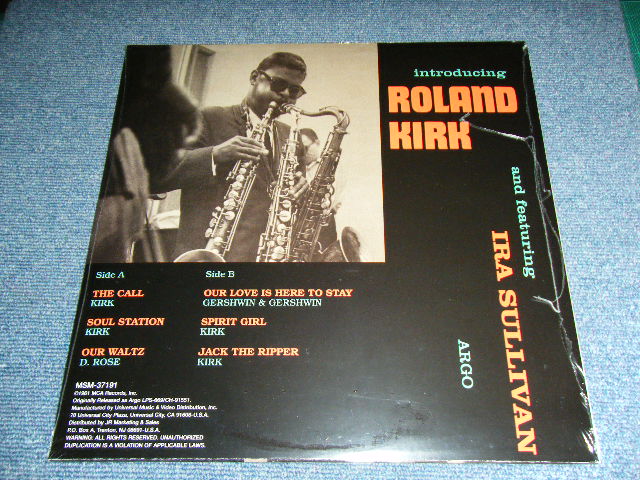 画像: RAHSAAN)  ROLAND KIRK -  INTRODUCING  / 1990's US AMERICA Reissue Brand New SEALED LP