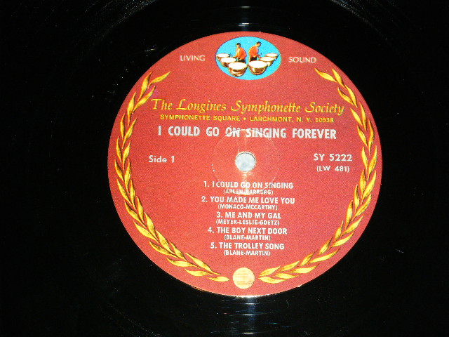 画像: JUDY GARLAND - I COULD GO ON SINGING FOREVER ( With BOOKLET : Ex/MINT- ) / 1960's  US AMERICA ORIGINAL Used LP  