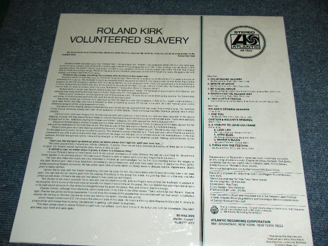 画像: RAHSAAN ROLAND KIRK - VOLUNTEERED SLAVERY / 1990's US AMERICA Reissue Brand New SEALED LP
