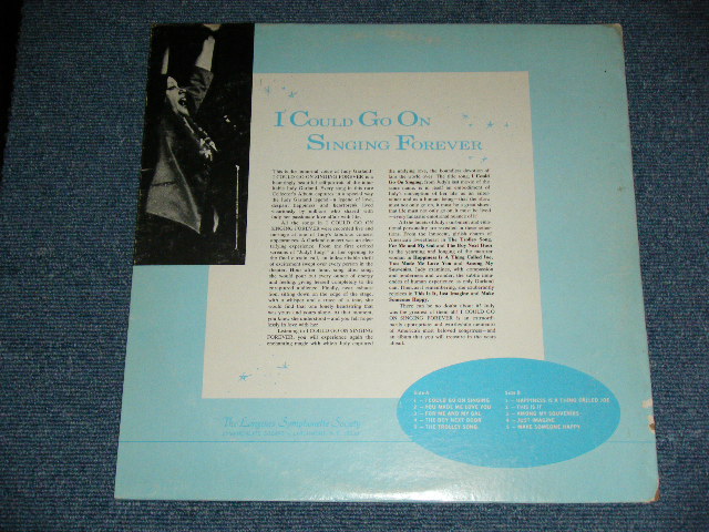 画像: JUDY GARLAND - I COULD GO ON SINGING FOREVER ( With BOOKLET : Ex/MINT- ) / 1960's  US AMERICA ORIGINAL Used LP  