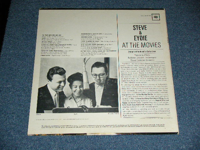 画像:  STEVE LAWRENCE and EYDIE GORME  - AT THE MOVIES  (Ex++/MINT-) / 1967 Version US AMERICA "PROMO" "360 SOUND in WHITELabel" MONO Used LP