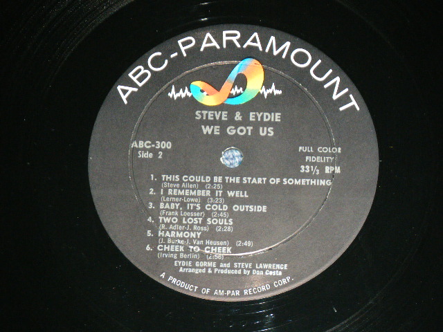 画像: STEVE LAWRENCE and  EYDIE GORME  - WE GOT US ( Ex+++/MINT- ) / 1960 US AMERICA ORIGINAL MONO Used LP