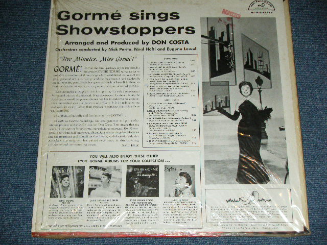 画像: EYDIE GORME - GORME SINGS SHOW STOPPERS ( Ex++/Ex+++ )  / 1959 US AMERICA ORIGINAL  MONO  LP