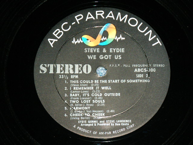 画像: STEVE LAWRENCE and  EYDIE GORME  - WE GOT US ( Ex+++,Ex+/Ex+++ ) / 1960 US AMERICA ORIGINAL STEREO  Used LP