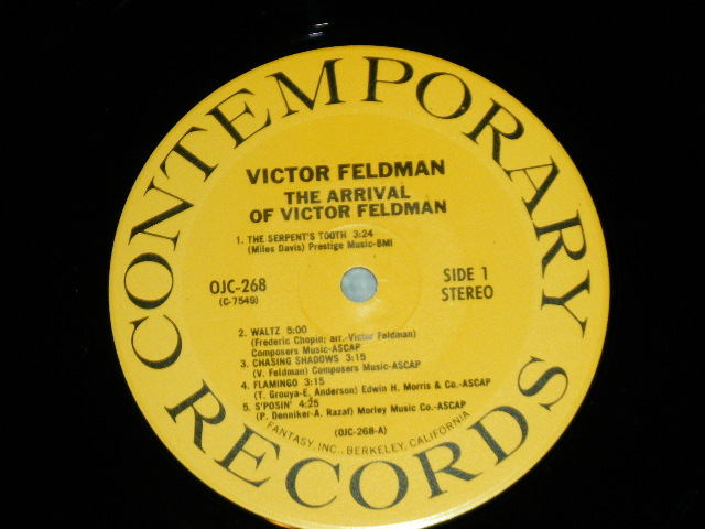 画像: VICTOR FELDMAN -  THE ARRIVAL OF / 1986 US AMERICA  REISSUE Used LP  