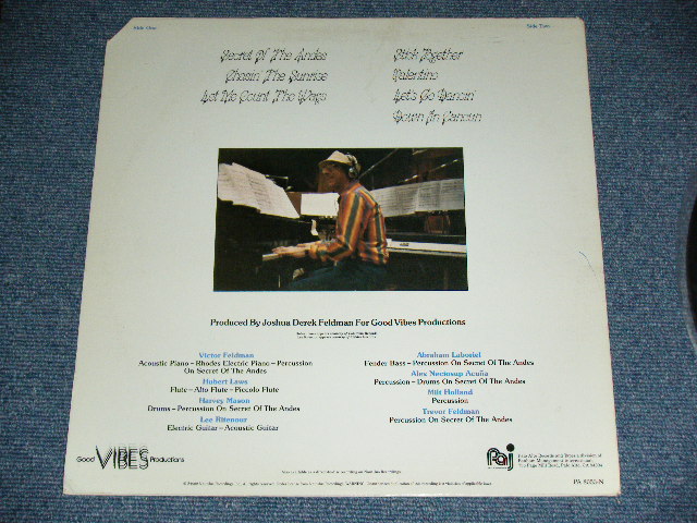 画像: VICTOR FELDMAN -  SECRET OF THE ANDES  / 1982 US AMERICA ORIGINAL Used LP