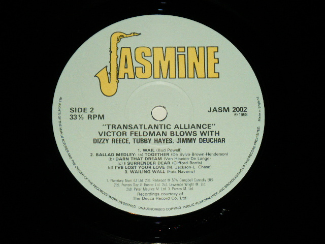 画像: VICTOR FELDMAN -  TRANSATLANTIC ALLIANCE   / 1980's UK ENGLAND REISSUE Used LP 