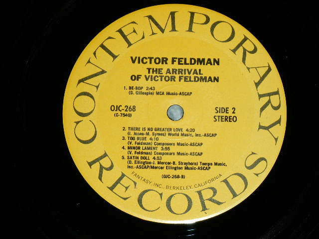 画像: VICTOR FELDMAN -  THE ARRIVAL OF / 1986 US AMERICA  REISSUE Used LP  