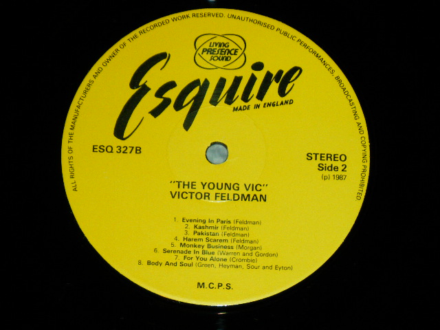 画像: VICTOR FELDMAN -  THE YOUNG VIC / 1987 UK ENGLAND REISSUE? Used LP 
