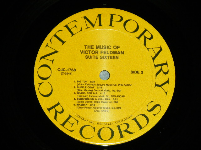 画像: VICTOR FELDMAN -  SUITE SIXTEEN  / 1991 US AMERICA  REISSUE Used LP  