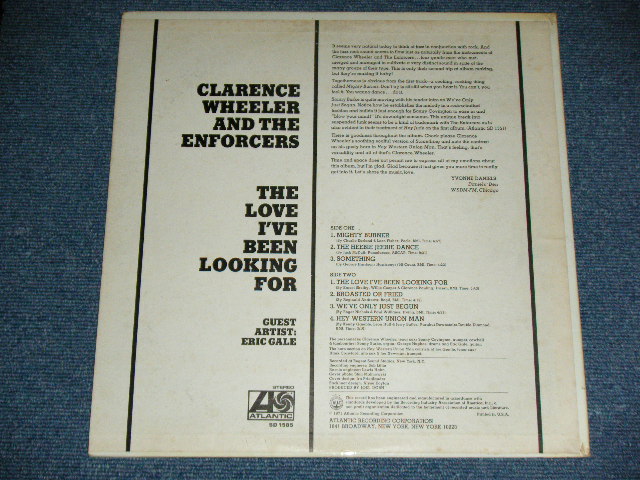 画像: CLARENCE WHEELER and The ENFORCERS ( Guest ERIC GALE) - THE LOVE I'VE BEEN LOOKING FOR ( SOUL JAZZ:RARE GROOVE)  / 1971 US AMERICA ORIGINAL'White Label PROMO' Used LP