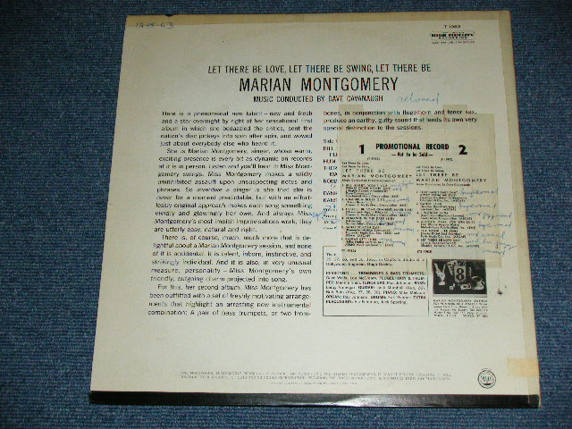 画像: MARIAN MONTGOMERY - LET THERE BE LOVE LET THERE BE SWING LET THERE BE MARIAN MONTGOMERY  ( Ex-/Ex+ Looks: Ex ) / 1963 US AMERICA ORIGINAL MONO Used LP 