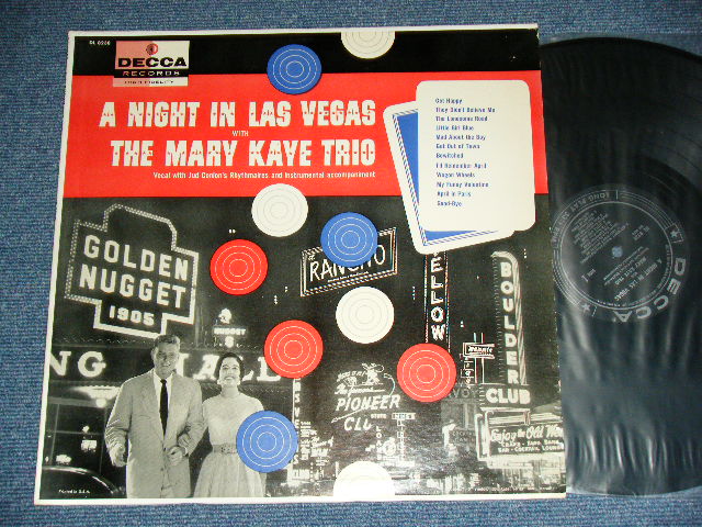 画像1: The MARY KAYE TRIO ( Most Famous FEMALE GUITARIST )  - A NIGHT IN LAS VEGAS  / 1956 US ORIGINAL MONO LP