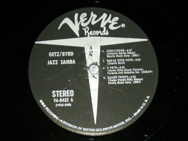 画像: STAN GETZ+CHARLIE BYRD -  JAZZ SAMBA ( Ex++/Ex+++ )  / 1962 US ORIGINAL STEREO  LP