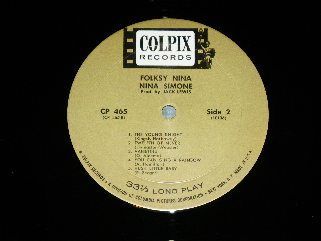 画像: NINA SIMONE - FOLKSY NINA   ( Ex++/Ex+++,Looks:Ex++ ) / 1964 US AMERICA ORIGINAL MONO Used LP 