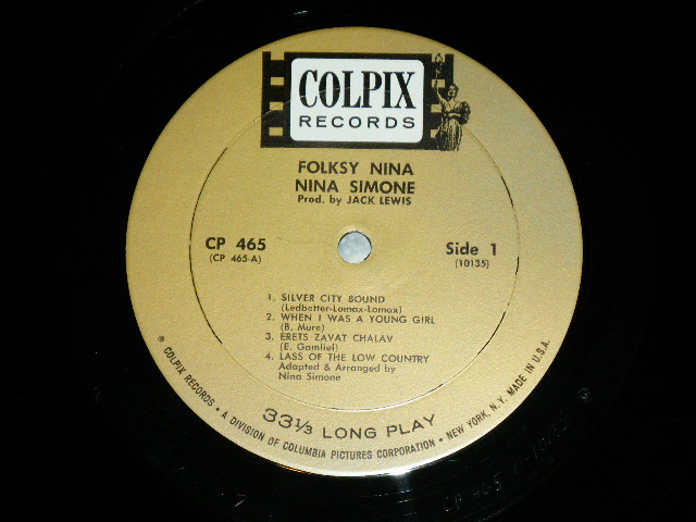 画像: NINA SIMONE - FOLKSY NINA   ( Ex++/Ex+++,Looks:Ex++ ) / 1964 US AMERICA ORIGINAL MONO Used LP 