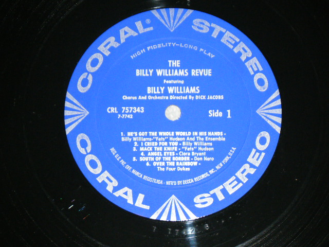 画像: BILLY WILLIAMS - THE BILLY WILLIAMS REVUE featuring  ( Ex,Ex++/Ex+++) / 1960  US AMERICA ORIGINAL STEREO Used LP  