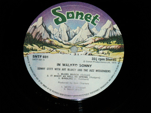 画像: SONNY STITT with ART BLAKEY and the JAZZ MESSENGERS  - IN WALKED SONNY  / 1975 UK ENGLAND  ORIGINAL Used LP 