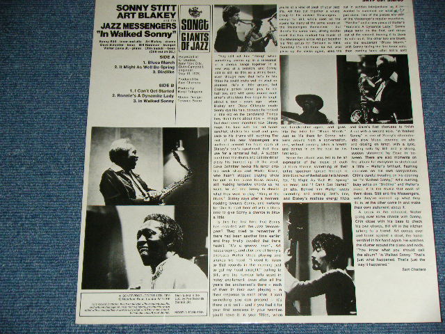 画像: SONNY STITT with ART BLAKEY and the JAZZ MESSENGERS  - IN WALKED SONNY  / 1975 UK ENGLAND  ORIGINAL Used LP 