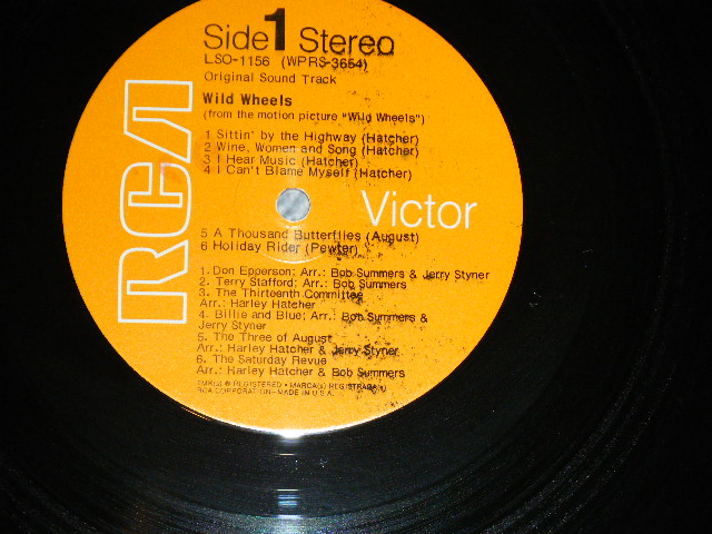 画像: O.S.T. - WILD WHEELS ( VG++/Ex++ ) /  1969 US AMERICA ORIGINAL STEREO Used LP 
