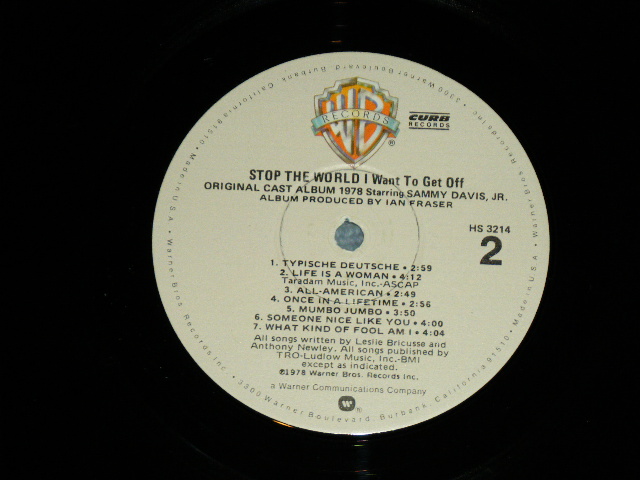 画像: SAMMY DAVIS, JR. - STOP THE WORLD / 1978 US AMERICA ORIGINAL Used  LP  