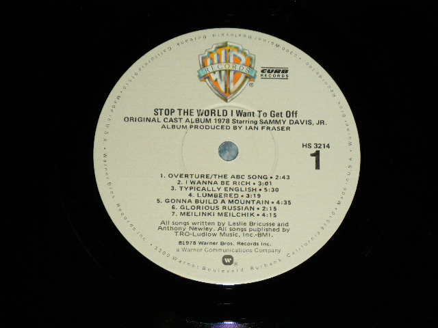 画像: SAMMY DAVIS, JR. - STOP THE WORLD / 1978 US AMERICA ORIGINAL Used  LP  