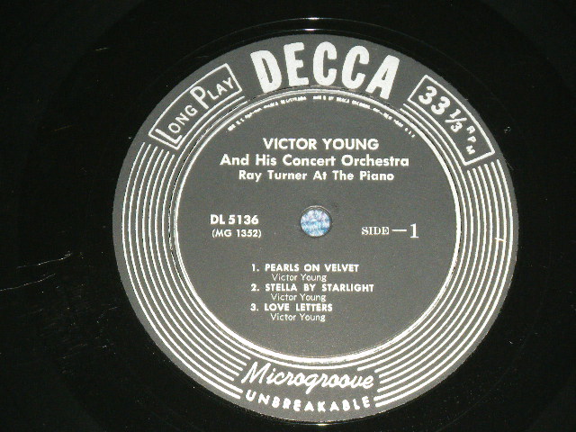 画像: VICTOR YOUNG -  MUSIC BY VICTOR YOURNG  / 1950sUS AMERICA Original Mono 10" LP