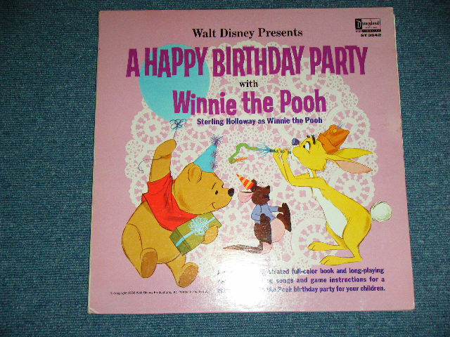 画像: WALT DISNEY Presents  - Walt Disney Presents A HAPPY BIRTHDAY PARTY with  WINNIE THE POOH AND TIGGER TOO / 1967 US AMERICA ORIGINAL Used LP  with Booklet 