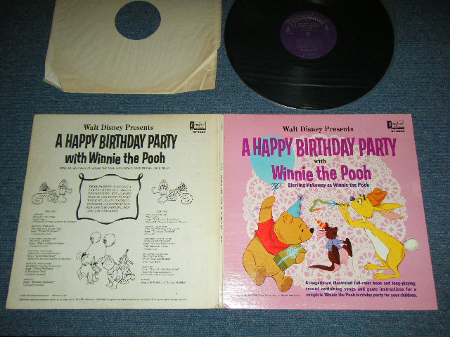 画像1: WALT DISNEY Presents  - Walt Disney Presents A HAPPY BIRTHDAY PARTY with  WINNIE THE POOH AND TIGGER TOO / 1967 US AMERICA ORIGINAL Used LP  with Booklet 