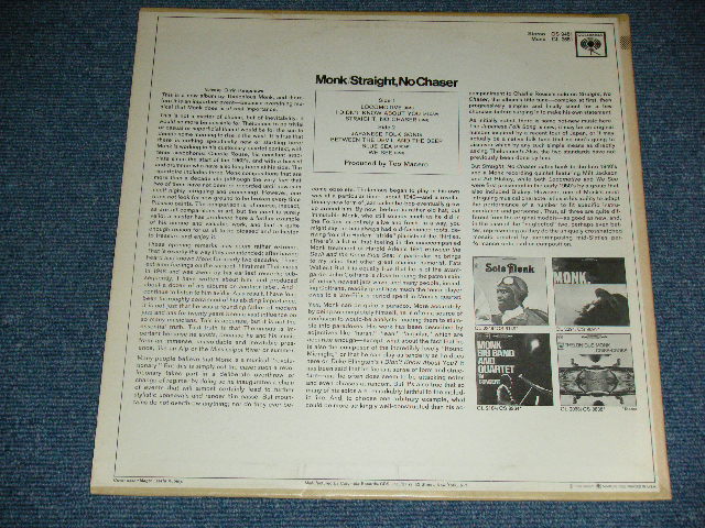 画像: THELONIOUS MONK -  STRAIGHT, NO CHASER / 1967 US america original '360 Sound Label' STEREO Sealed LP