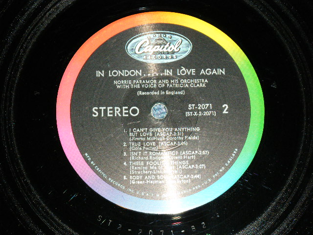 画像: NORRIE PARAMOR - IN LONDON...IN LOVE AGAIN (Ex+++/Ex+++) / 1964 US ORIGINAL 'BLACK with RAINBOW Band Label' STEREO  LP  