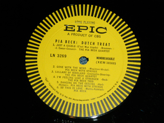 画像: PIA BECK - DUTCH TREAT (Ex-/Ex ) /1956 US AMERICA ORIGINAL MONO Used LP