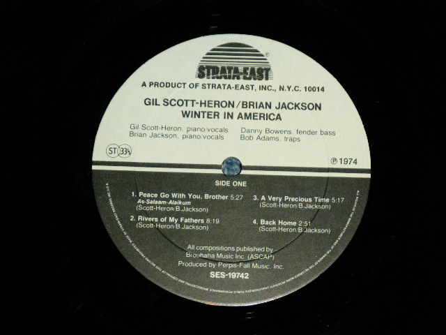 画像: GIL SCOTT-HERON/BRIAN JACKSON - WINTER IN AMERICA ( VG+++/Ex+++ ) / 1974 US America Original Used  LP