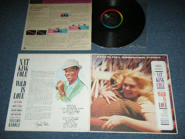 画像1: NAT KING COLE - WiLD IS LOVE   ( Ex++/Ex++ Looks: MINT- ) / 1960 US AMERICA ORIGINAL 1st Press "BLACK with RAINBOW Band 'CAPITOL' Logo on LFET Label"  STEREO Used LP