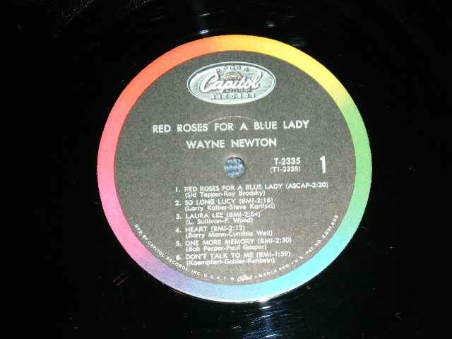画像: WAYNE NEWTON - RED ROSES FOR A BLUE LADY  ( Ex++/Ex+++ ) / 1965 US AMERICA ORIGINAL MONO Used LP