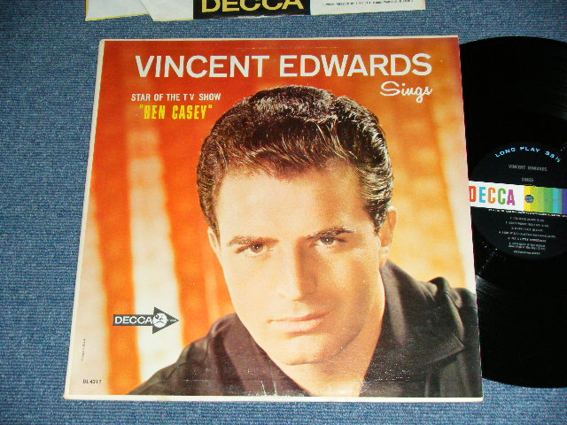 画像1: VINCENT EDWARDS - SINGS  ( Ex+/Ex+++ ) / 1962 US AMERICA ORIGINAL MONO Used LP