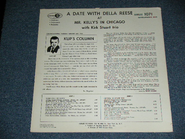 画像: DELLA REESE - A DATE WITH DELLA REESE ( Ex+/VG+++ Looks:Ex++  / 1959  US AMERICA ORIGINAL STEREO Used LP 