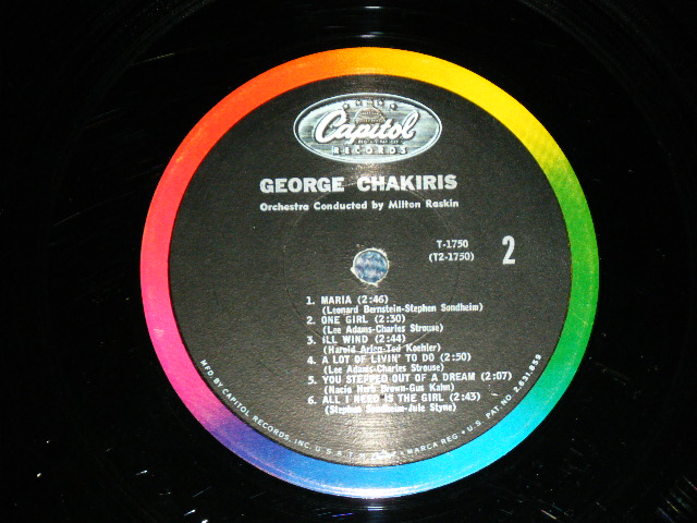 画像: GEORGE CHAKIRIS - GEORGE CHAKIRIS WEST SIDE STORY'S DYNAMIC ( With 'FREE PORTRAIT' SEAL : Ex+/Ex++ ) / 1962  US AMERICA ORIGINAL MONO LP With POSTER 