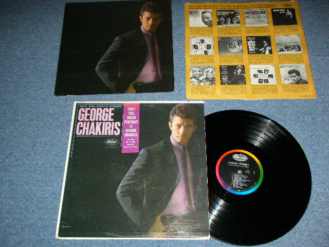 画像1: GEORGE CHAKIRIS - GEORGE CHAKIRIS WEST SIDE STORY'S DYNAMIC ( With 'FREE PORTRAIT' SEAL : Ex+/Ex++ ) / 1962  US AMERICA ORIGINAL MONO LP With POSTER 