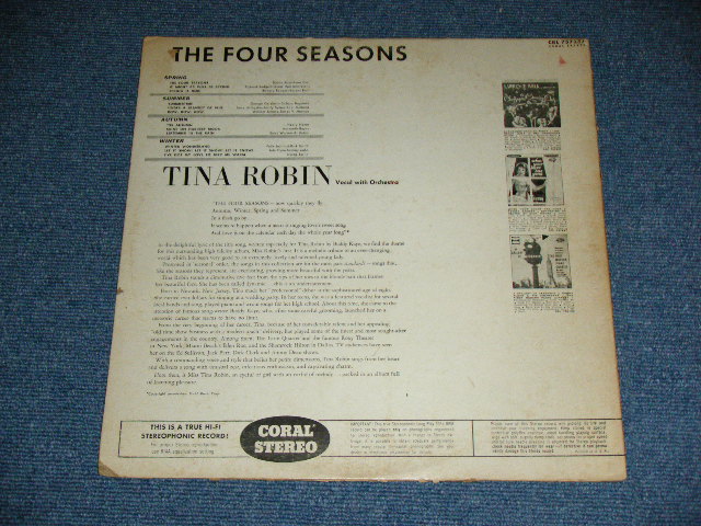 画像: TINA ROBIN - THE 4 SEASONS    ( VG+++/Ex++ Looks: Ex )  )  / 1958 ? US AMERICA  ORIGINAL STEREO Used LP