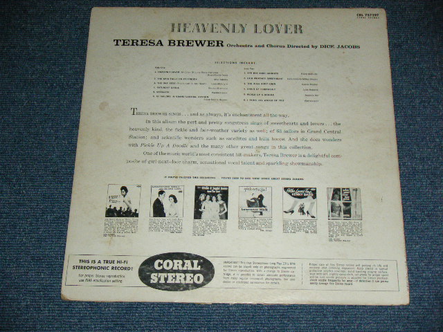 画像: TERESA BREWER - HEAVELY LOVER ( Ex/Ex+ Looks: Ex )  / 1959 US AMERICA  ORIGINAL STEREO Used LP