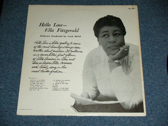 画像: ELLA FITZGERALD - HELLO LOVE ( Ex+/Ex+ )  /  1959 US AMERICA ORIGINAL "VERVE  Credit at Bottom Label" MONO Used LP 