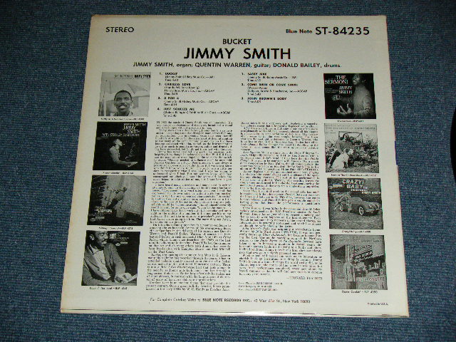 画像: JIMMY SMITH - BUCKET!  ( Ex++/MINT- )  / 1966 US AMERICA ORIGINAL 1st Press NEW YORK,USA" CREDIT on Label  STEREO Useed  LP 