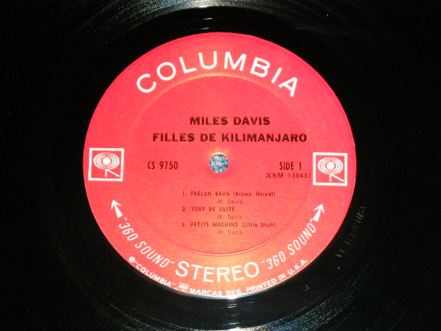 画像: MILES DAVIS  -  FILLES DE KILIMANJARO ( Ex++/Ex+++ Looks:MINT- )   / 1969 US ORIGINAL "WHITE 360 Sound  Label" STEREO Used LP 