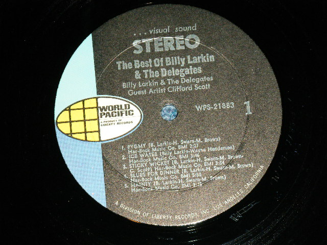 画像: BILLY LARKIN & THE DELEGATES - THE BEST OF ( Ex/Ex+++ )  / 1969 US AMERICA ORIGINAL STEREO Used LP 