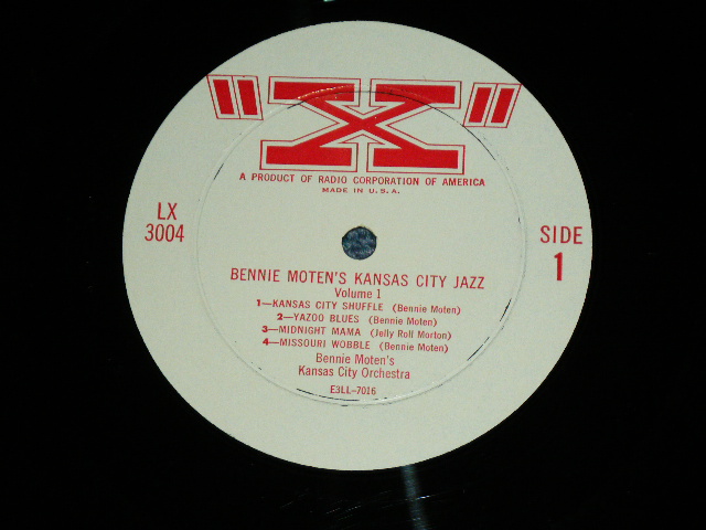 画像: BENNIE MONTEN - KANSAS CITY JAZZ VOL.1  ( before WAR 1926&1927 Recordings : MINT-/MINT- ) / 1954 US AMERICA ORIGINAL MONO Used 10" LP 