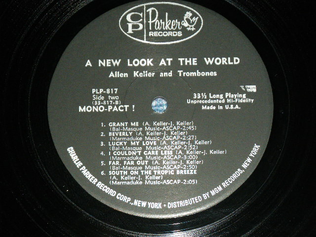 画像: ALLEN KELLER and TROMBONES ( MALE Single ) - A NEW LOOK AT THE WORLD  (MINT-,Ex+++/Ex++ Looks: MINT- )   / 1962 US AMERICA ORIGINAL MONO Used LP